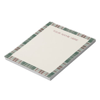 Bloco De Notas Wishlist Note Pad - Classic Christmas Plaid