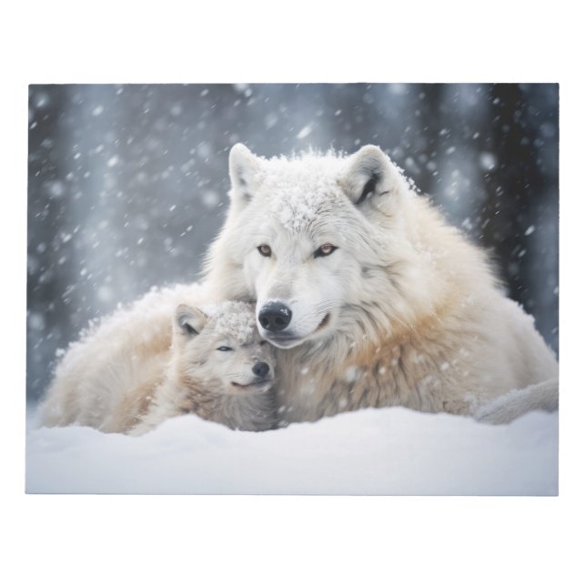 Bloco De Notas Wolf Animal Wilderness Beauness Freedom Love (Frente)