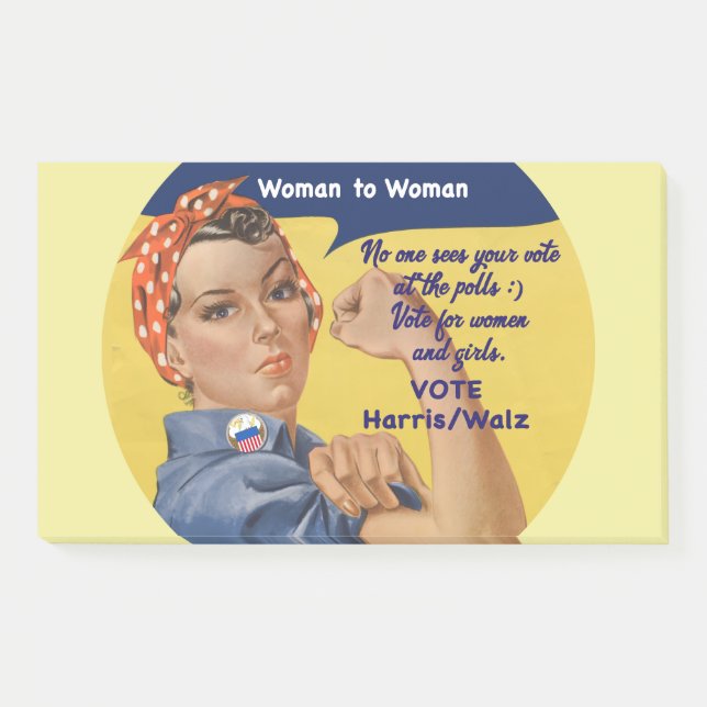 Bloco De Notas Woman2Woman Notes | Rosie the Riveter (Frente)