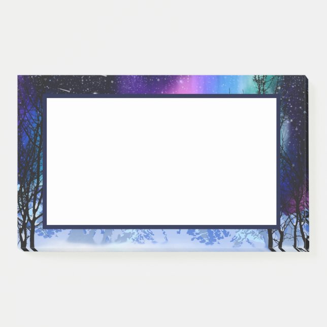 Bloco De Notas Wonderlight do inverno Notas de Posto (Frente)