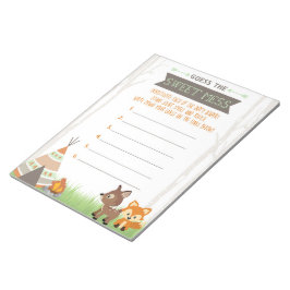 Bloco De Notas Woodland Camper Adivinha A Resposta Do Jogo Mess