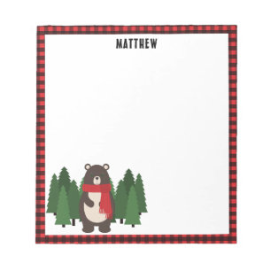 Bloco De Notas Woodsy Bear