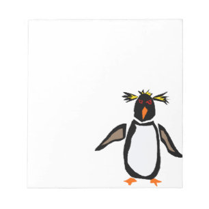 Bloco De Notas WW- arte engraçada do primitivo do pinguim de