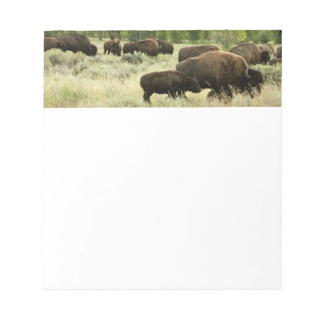 Bloco De Notas Wyoming Bison Nature (Frente)