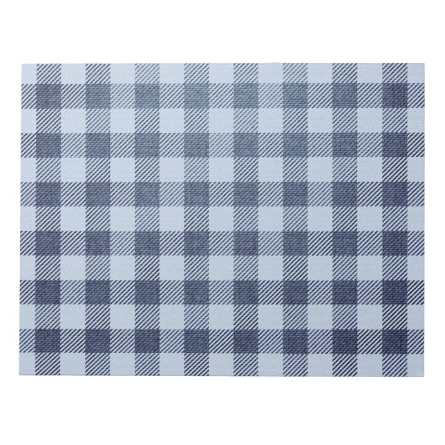 Bloco De Notas Xadrez azul (Frente)