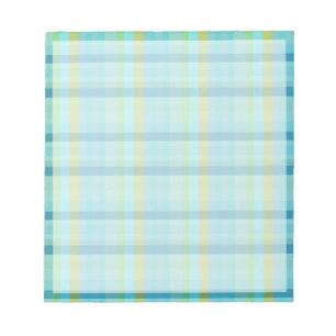 Bloco De Notas Xadrez azul por Shirley Taylor