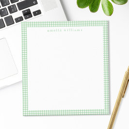Bloco De Notas Xadrez Ginga Verde