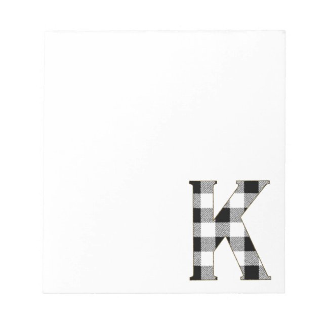 Bloco De Notas Xadrez Gingham K (Frente)
