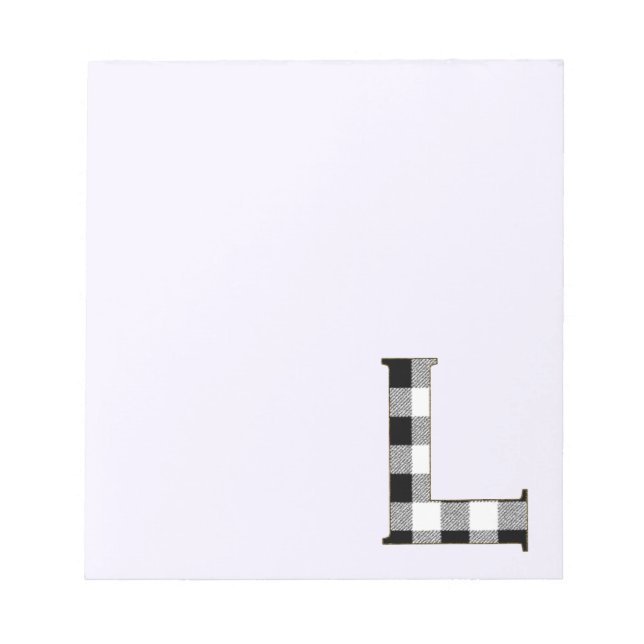 Bloco De Notas Xadrez Gingham L (Frente)