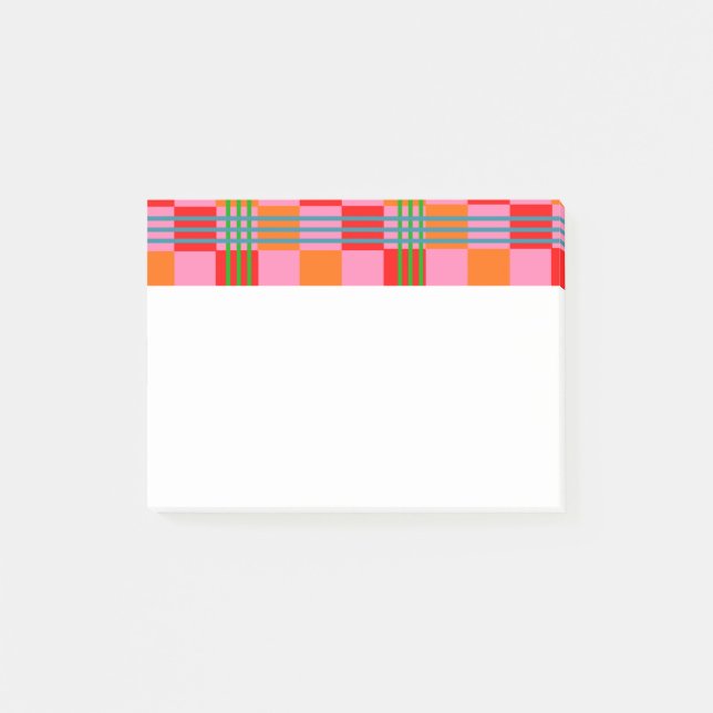 Bloco De Notas Xadrez Retro (Frente)
