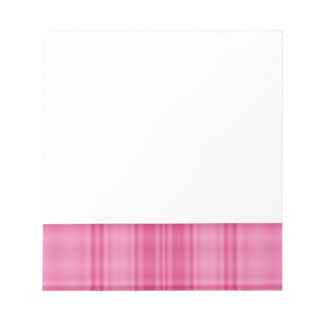 Bloco De Notas Xadrez rosa (Frente)