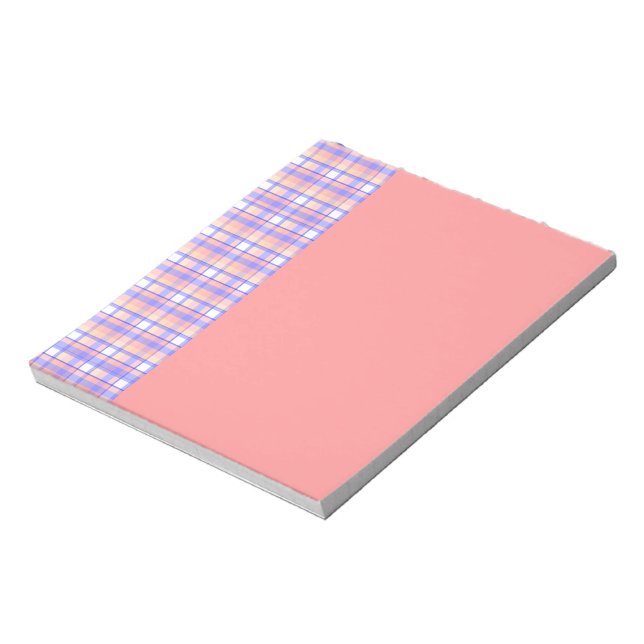 Bloco De Notas Xadrez Rosa + Roxo (Invertido)