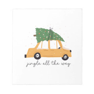 Bloco De Notas Xmas Gift Jingle Por Todo O Caminho
