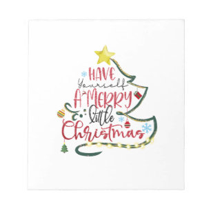 Bloco De Notas Xmas Gift Tenha Um Natal Feliz