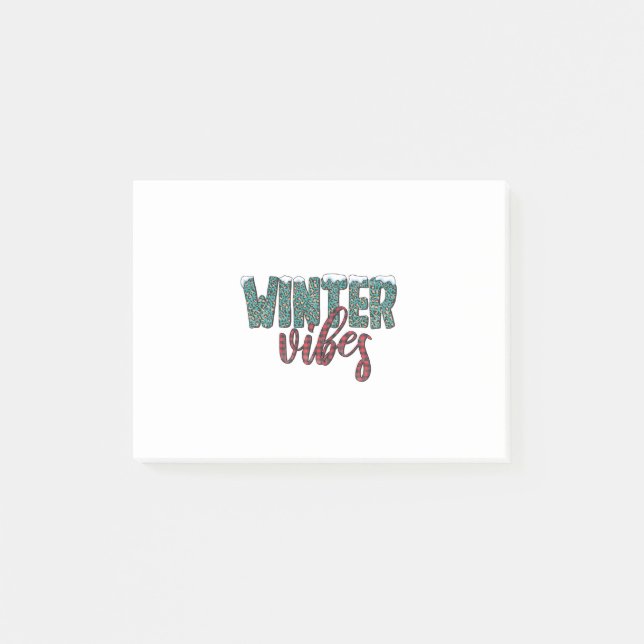 Bloco De Notas Xmas Gift Winter Vibes (Frente)