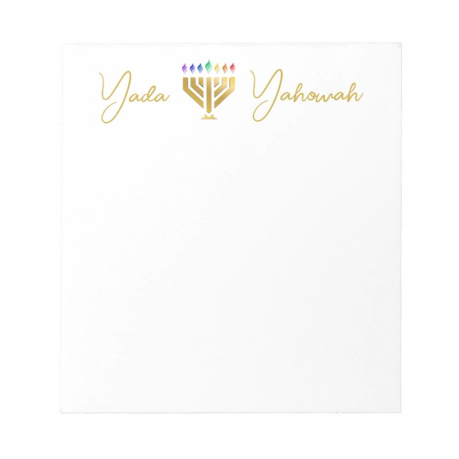 Bloco de Notas Yada Yahowah  (Frente)