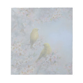 Bloco De Notas Yellow Birds