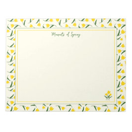 Bloco De Notas Yellow tulips