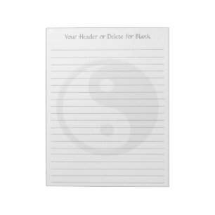 Bloco De Notas Yin Yang
