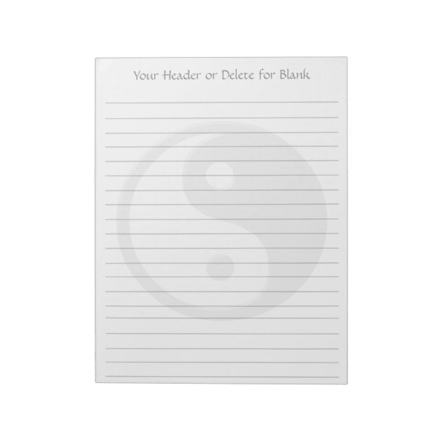 Bloco De Notas Yin Yang (Invertido)