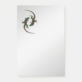 Bloco De Notas Yin Yang Lizards Silver