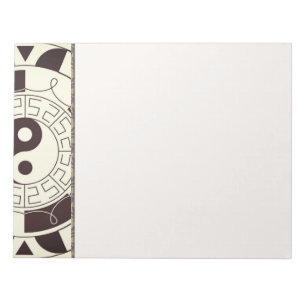 Bloco De Notas Yin Yang Pattern Notepad
