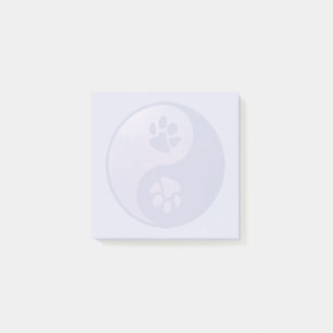 Bloco De Notas Yin Yang Paw Purple