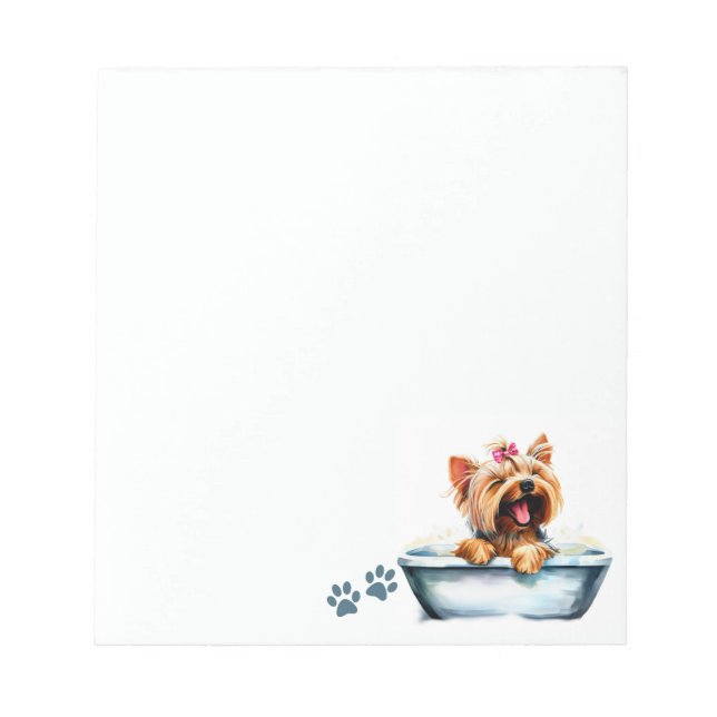 Bloco De Notas Yorkie Dog (Frente)