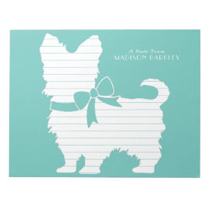Bloco De Notas Yorkshire Terrier Dog Puppy Yorkie
