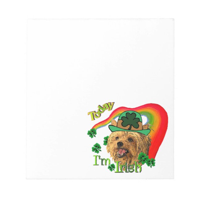 Bloco De Notas Yorkshire Terrier St Patricks (Frente)