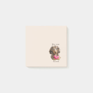Bloco De Notas You Are Loved – Cute Dachshund Sticky Notes 