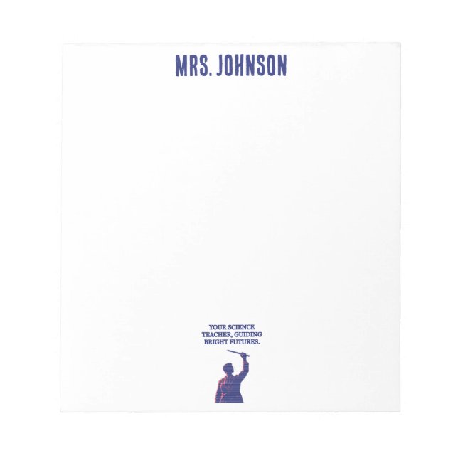 Bloco De Notas Your Science Teacher Guiding Bright Futures STEM (Frente)