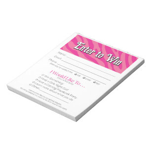 Bloco De Notas Zebra Fornecedores Evento Leads Desenho Slip Reser