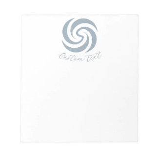 Bloco De Notas Zen Espiral Vintage Mineral Azul com Texto Persona