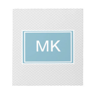 Bloco De Notas Ziguezague cinzento simples