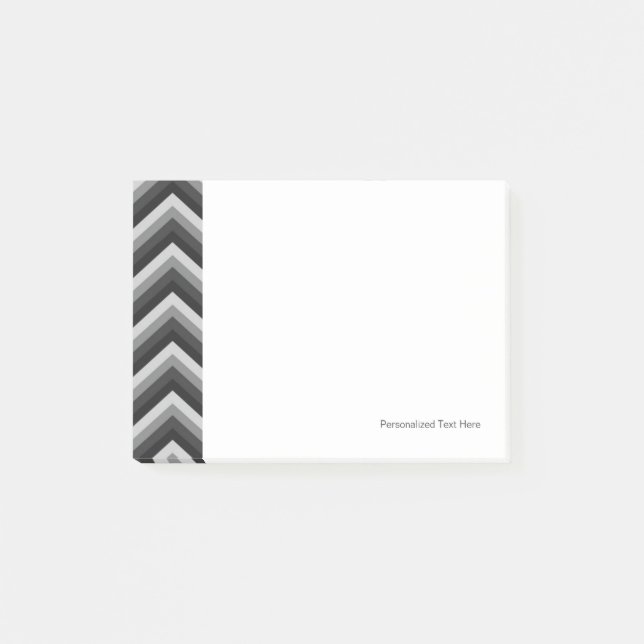 Bloco De Notas Ziguezague retro Chevron do teste padrão (Frente)