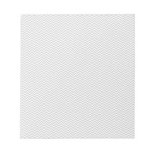 Bloco De Notas ZigZag de Cinzas simples