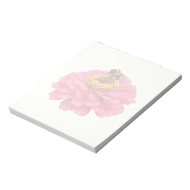 Bloco De Notas Zinnia e a abelha (Invertido)