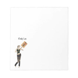 Bloco De Notas Zombie Pin Up Girl Protesto Eu Notepad