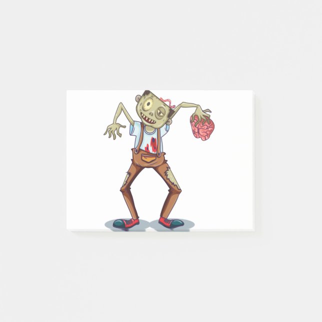 Bloco De Notas Zumbi assustador (Frente)