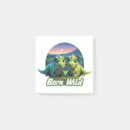Bloco De Notas Zwei kleine Dinos - Born Wild 