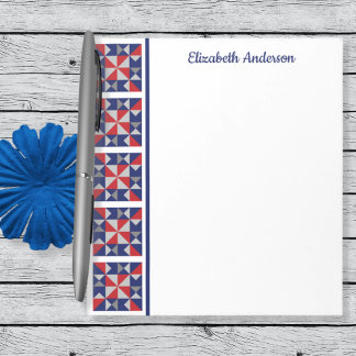 Bloco de Quilt Americana Bloco de Notas