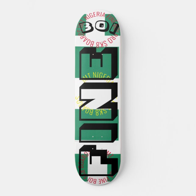 Bloco de skate FINE BOI JMT NIGERIA 8 1/4" (Frente)