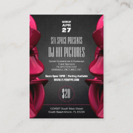 Bloco do cartão do evento do partido do clube de