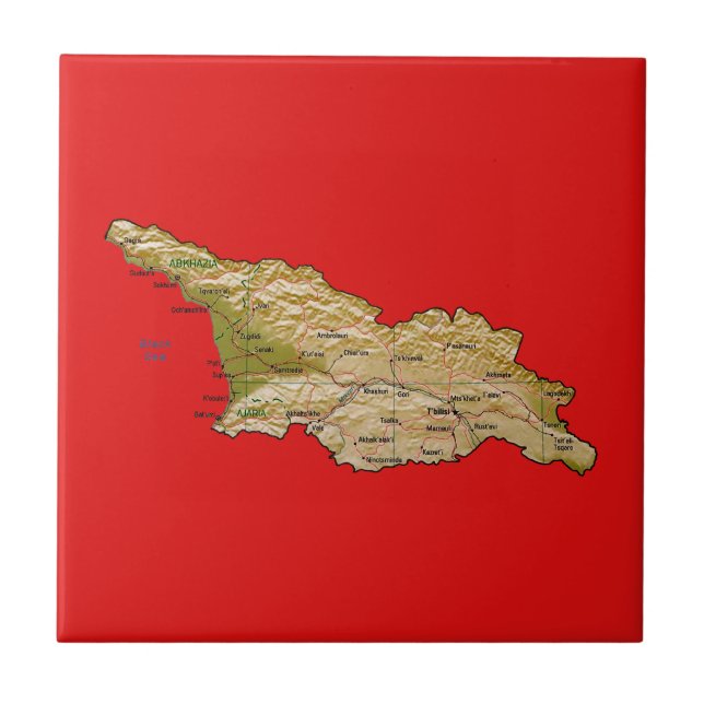 Bloco do Mapa da Geórgia (Frente)