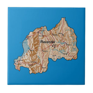 Bloco do Mapa de Ruanda