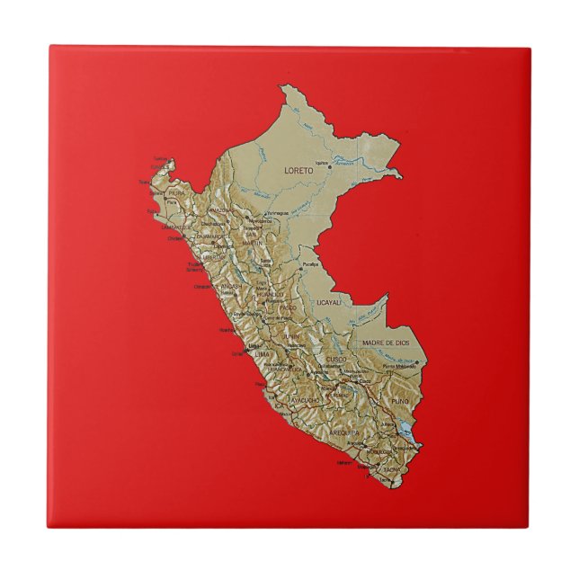 Bloco do Mapa do Peru (Frente)