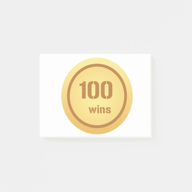 Bloco Post-it 100 ganha Notas do Post-it® (Frente)