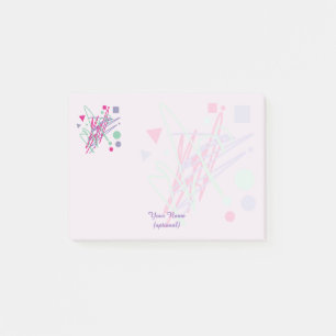 Bloco Post-it 80 anos oitenta cores de vintage salpicam medley a