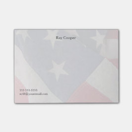 Bloco Post-it A bandeira americana desvanece-se